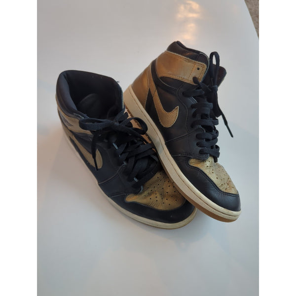 Men's Size 9.5 Nike Air Jordan 1 Retro High Melo 2014 Black Gold 332550-026