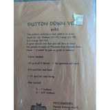 "Button Down Vest" 142 Sewing Pattern by Patchworks Sizes S, M, L, & XL Kuehl