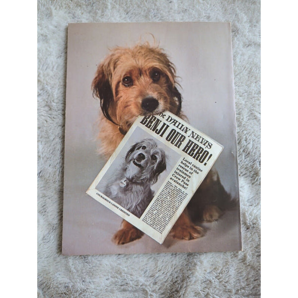 Vintage 1979 Whitman Joe Camp BENJI Dog Coloring Book Unused Children Color Art