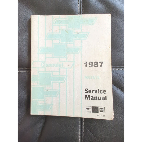 1987 Chevy Nova Shop Manual 87 Chevrolet Original Repair Service Book OEM