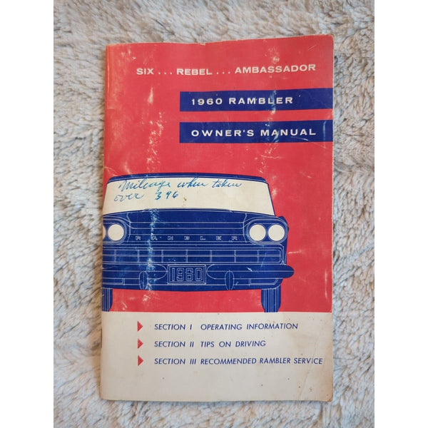 AMC Rambler 1961 OEM Owner's Manual Hand-Book Service Repair Instruction Guide