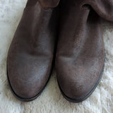 Coclico Mid Calf Brown Supple Suede Leather Trucker Boot Spain Size 6.5