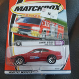 2000 MATCHBOX BMW 8501 Door Opens Daddys Dreams DARK RED SALE 1/64 DIE CAST CAR