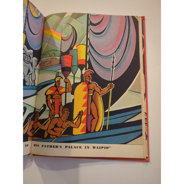 Umi the Hawaiian Boy Who Became King 1st Ed 1936 Colored Illustrations Esmridge