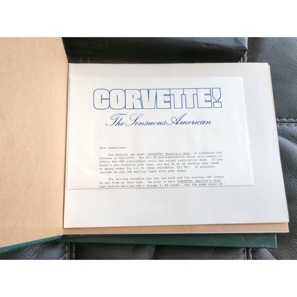 CORVETTE! THE SENSUOUS AMERICAN 1978 Box Set VOLUME 3 - Numbers 1-3 and Posters