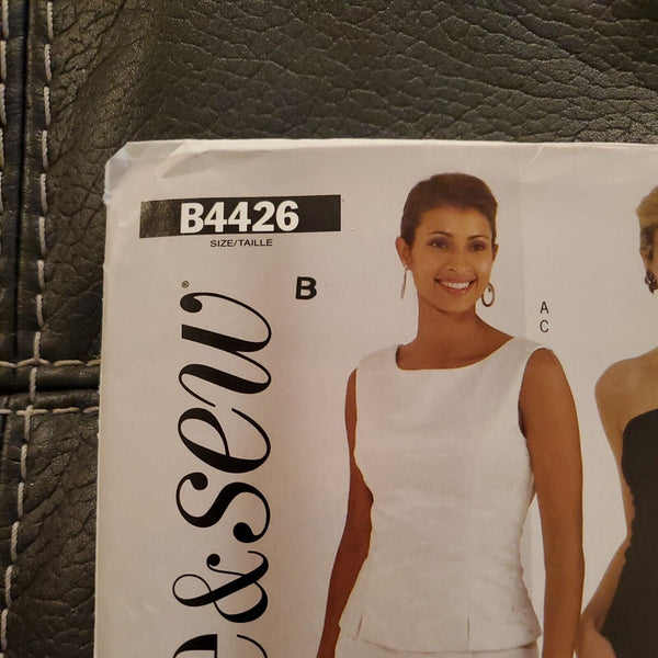 B4426 SEE&SEW by Butterick Misses Plus Size Top and Skirt Sizes 12 - 16