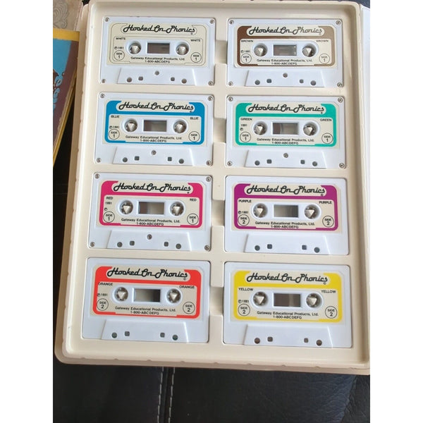 Vintage Hooked On Phonics Home School Preschool Adult Remedial Books Tapes 1991