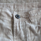 Lululemon Mens Light Grey Beige Plaid Longer Shorts Size 30