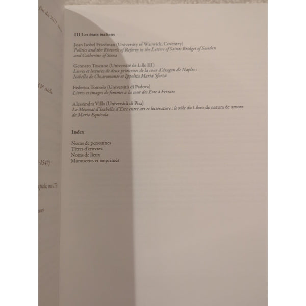 Livres Et Lectures De Femmes En Europe Entre Moyen Age Et Renaissance Legare HC