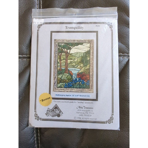 Attic Treasures Tranquility Wallhanging 36x47 Quilt Pattern Pieced 1998 Uncut