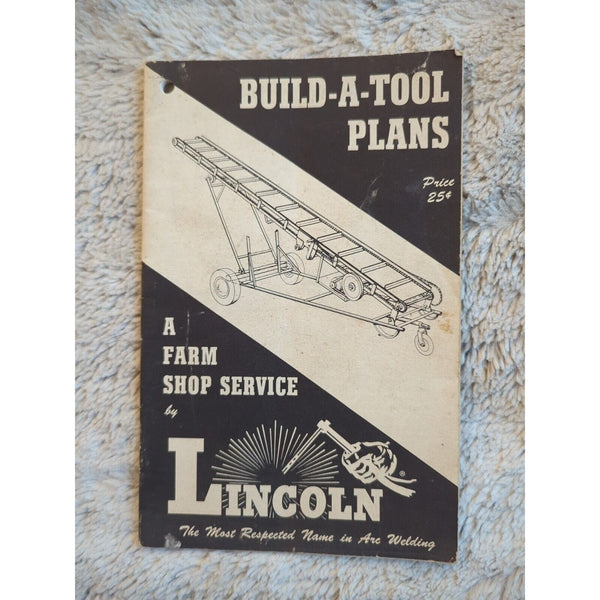 Vintage Lincoln Build A Tool Plans Manual 1950 Paperback Pamphlet Papers SC