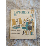 A Book On Explorers Leslie Waller Illustrated Gil Miret HC DJ Ex Library 1961