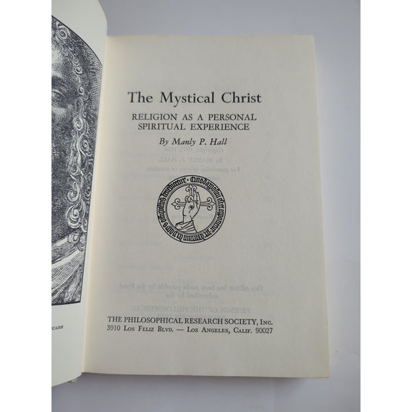 Mystical Christ Manly P. Hall 4th ed Philosophical Research Society 1975 HC DJ