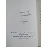 Mystical Christ Manly P. Hall 4th ed Philosophical Research Society 1975 HC DJ