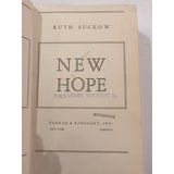 New Hope by Ruth Suckow Farrar & Rinehart 1942 Hardcover Vtg Ex Lib First Ed