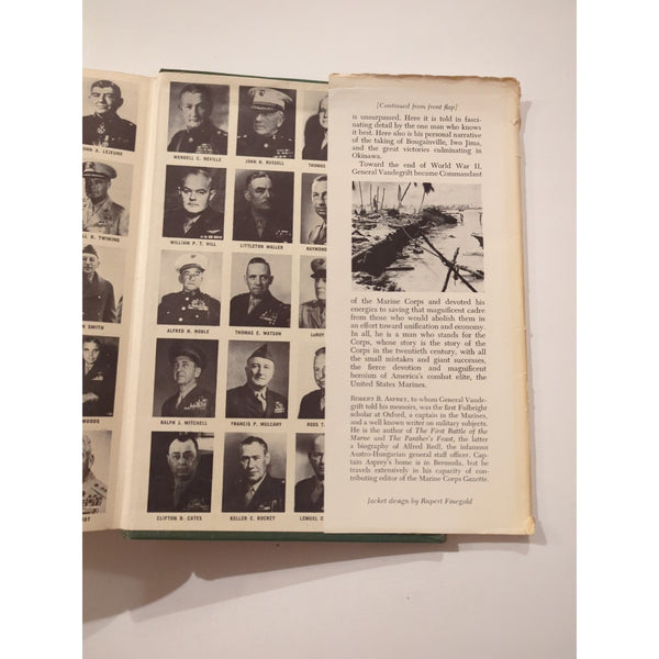Once a Marine The Memoirs of General A A Vendegrift Commandant 1964 First Ed HC