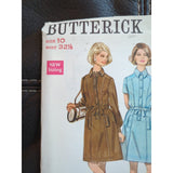 4942 BUTTERICK 1960's Misses ALine Shirtdress Sewing Pattern Size 10 UC FF