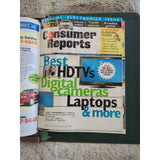 2007 CONSUMER REPORTS Magazine Monthly Jan-Dec Address Labels - In Green Binder