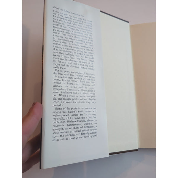 VOICES ON THE LANDSCAPE CONTEMPORARY IOWA POETS Michael Carey HC DJ Signed 1996