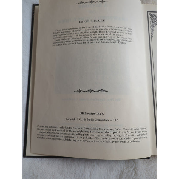 A History Of Crawford County Iowa Denison Newspapers 1987 HC Curtis Media Corp