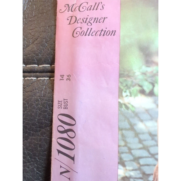 1969 McCalls Designer's Collection Pattern N/1080 High Waisted Dres Size 14