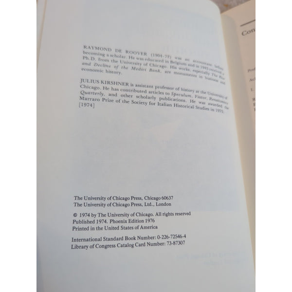Business, Banking, and Economic Thought in Late Medieval and Early Modern Europe