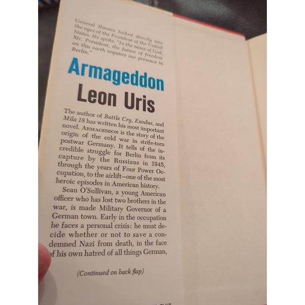 Armageddon : A Novel of Berlin by Leon Uris (1964, Hardcover Dust Jacket)