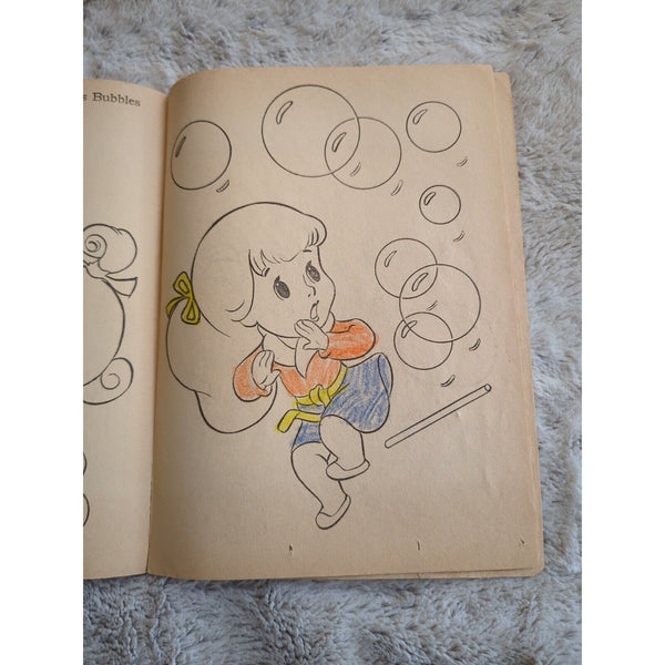 Liddle Kiddles Coloring Book VTG SC 1967 Rougher Condition Watkins Strathmore