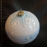 2008 HALLMARK KEEPSAKE "ADDING THE FINAL TOUCH" Ceramic Frosty Friends Ornament