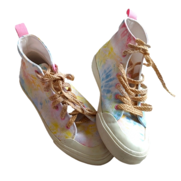 DOLCE VITA Women's Bryton Tie-Dye High Top Fashion Sneakers Size 7.5