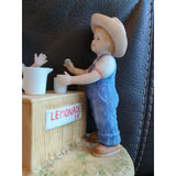 1999 Denim Days Porcelain HOMCO Figurine #15351-99 "Fresh Lemonade"