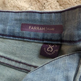 NYDJ Lighter Wash High Rise Farrah Flare Blue Jeans Size 22W