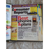 2005 CONSUMER REPORTS Magazine Monthly Jan-Dec Address Labels - In Green Binder