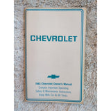 1983 Chevrolet Classic Owners Manual User Guide Reference Operator Book