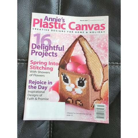 Annie's Plastic Canvas Magazine March 2007 Creative Designs For Home & Holiday