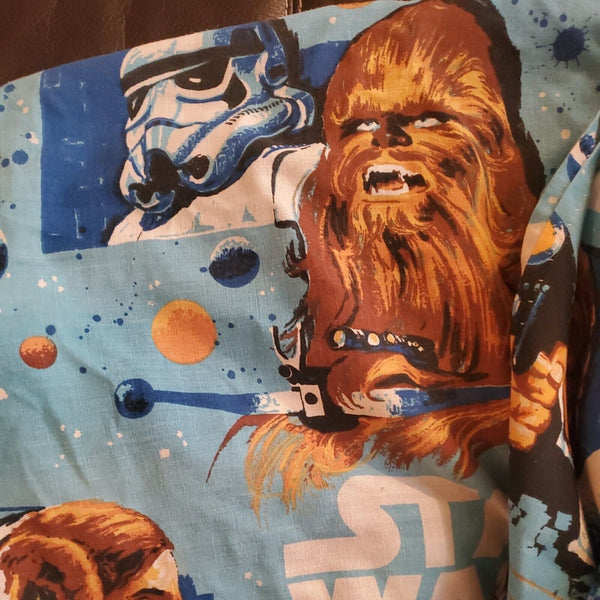 1970s Star Wars Empire Strikes Back Full Flat Curved Sheet Set x 2 - Make Duvet