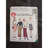 2 Hour Mock Wrap Skirts Sewing Pattern McCalls 9014 Sizes12-14-16 Uncut