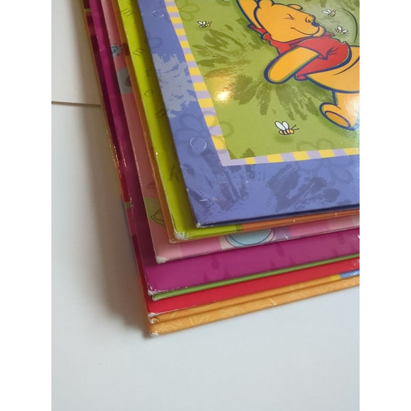 Vtg Lot Of 9 Disney's Winnie the Pooh Mixed Brand Folders for 3 Ring Binders