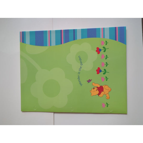 Vtg Lot Of 9 Disney's Winnie the Pooh Mixed Brand Folders for 3 Ring Binders