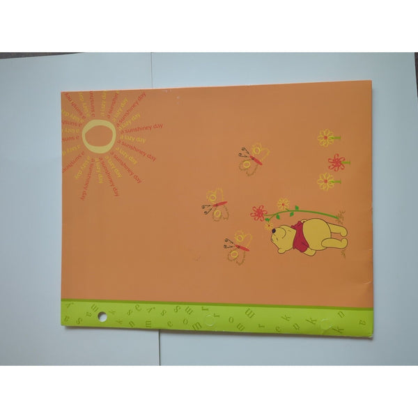 Vtg Lot Of 9 Disney's Winnie the Pooh Mixed Brand Folders for 3 Ring Binders