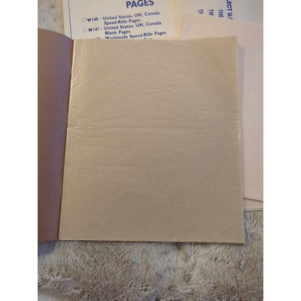 SPEED-RILLE PAGES H.E. HARRIS WORLDWIDE STAMP ALBUMS W151 Protectifile Bundle