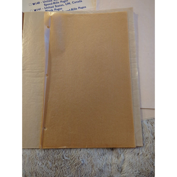 SPEED-RILLE PAGES H.E. HARRIS WORLDWIDE STAMP ALBUMS W151 Protectifile Bundle