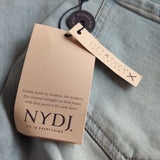 NYDJ Lighter Wash High Rise Girlfriend Fit Blue Jeans Size 10