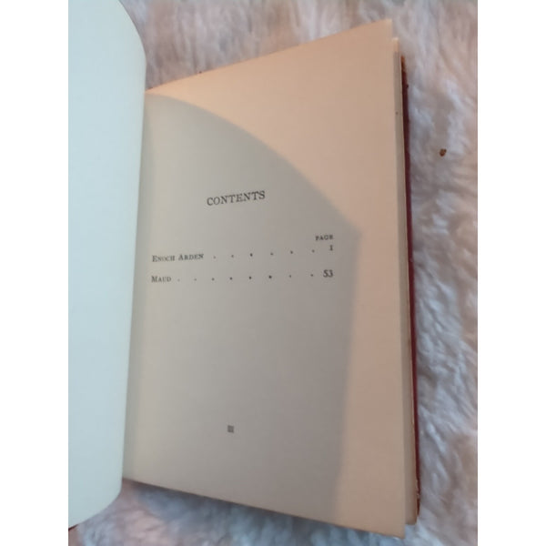 Enoch Arden And Maud Alfred Lord Tennyson Red Leather Putnams Sons Ariel Booklet