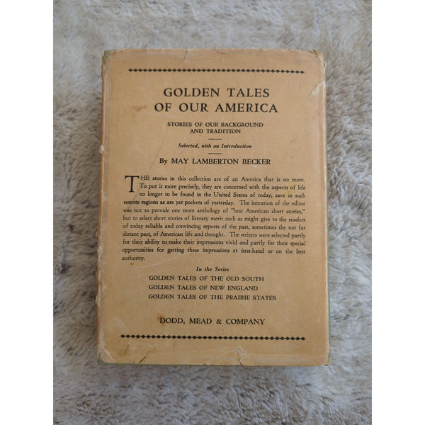 Golden Tales of the Prairie States May Lamberton Becker HC DJ VTG 1932 Lenski