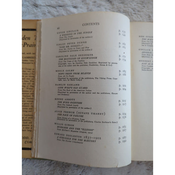 Golden Tales of the Prairie States May Lamberton Becker HC DJ VTG 1932 Lenski