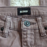 Hudson Light Grey Brown Mid Rise Nico Super Skinny Ankle Size 25