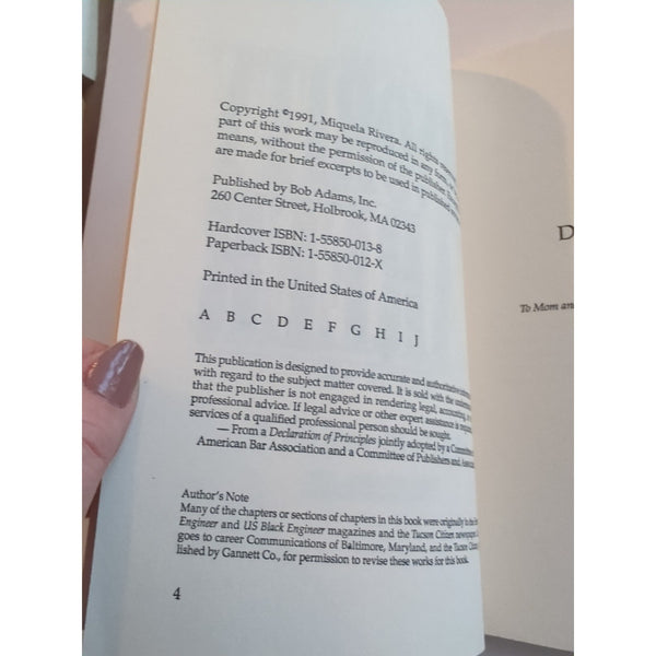 The Minority Career Book by Miquela Rivera