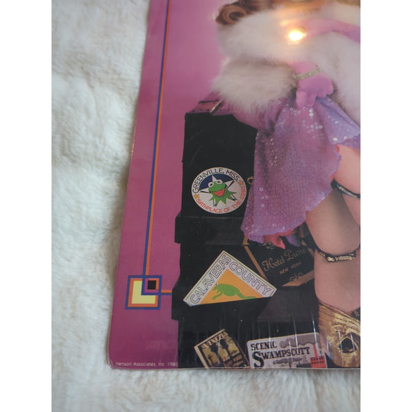 1980 Miss Piggy Colorforms Paper Dolls 16” Doll with Clothes and Wigs 6 Outfits