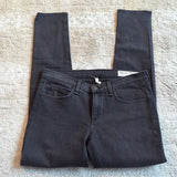 Rag & Bone Black Distressed Mid Rise Skinny Jeans Size 28 Waist 31 Rock w Holes